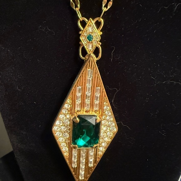 JBK (Jacqueline Bouvier Kennedy) Camrose & Kross Art Deco Necklace - Picture 3 of 5